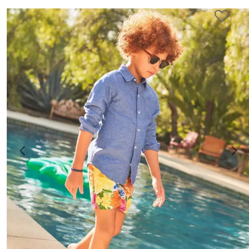 Janie and Jack Recycled Floral Swim Shorts